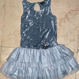 Zunie Blue Velvet Dress